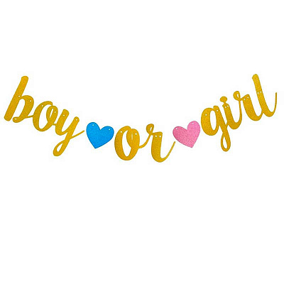 Гирлянда буквы Boy or Girl