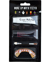 Грим вампира с челюстями Грим вампира с челюстями