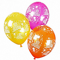 День Рождения|Тема Улыбки|Воздушный шар 35см Кристалл шары