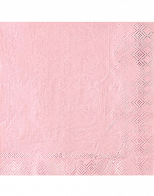 Салфетки пастель (розовые) 12шт