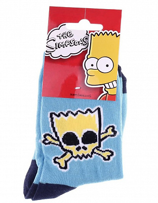 Шкарпетки дит Сімпсони Барт блакитні (31-34)