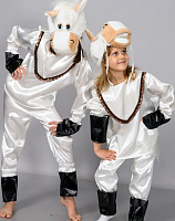 Товары для праздника|Детские карнавальные костюмы|Детские костюмы зверей|Костюм Лошадь сатин (Патик) р.34-36