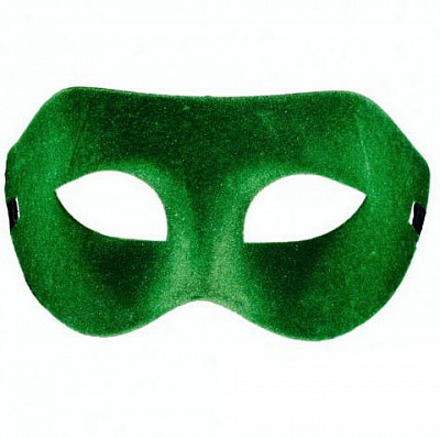 Маска карнавальная "Августина" (зеленая)