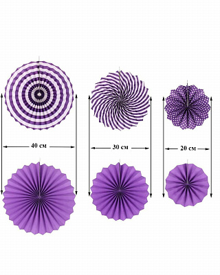 Набор фантов фиолетово-белый