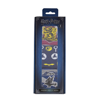 Шкарпетки Гаррі Поттер Золотий Снітч 3 од (36-40)