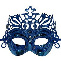 Маска венеція візерунки синя Маска венеція візерунки синя