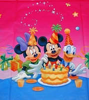 День Рождения|Микки и Минни Маус|Микки Маус|Скатерть "Микки Маус" эконом