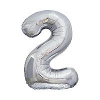 Шар цифра 2 фольга 66 см (серебро) Шар цифра 2 фольга 66 см (серебро)