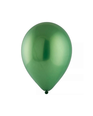 Воздушный шар хром зеленый 5"