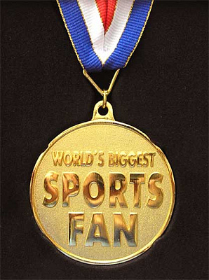 Медаль в рамці Спортивний фанат (англ)