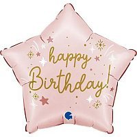 Шар фольга 18" HB звезда розовая Шар фольга 18" HB звезда розовая