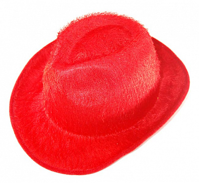 Шляпа с мехом (красная)