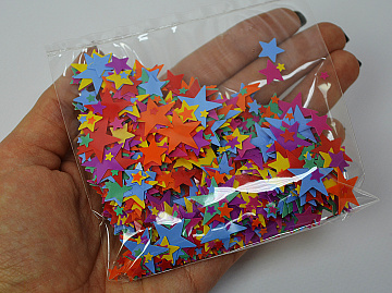 Конфетти звезды разноцветные 14 грамм - фото 2 | 4Party