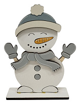 Настільний декор Сніговик в шапці
