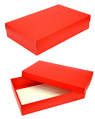 Коробка складна 40х25х8 см червона