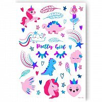 Тату середні Ніжний єдиноріг (голограма) Тату середні Ніжний єдиноріг (голограма)