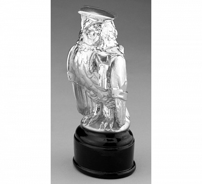 Статуетка Сова бакалавр (срібло) 22 см