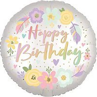 Шар фольга 18" HB стиль бохо цветы Шар фольга 18" HB стиль бохо цветы