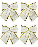 Набір бантів біло-золоті 4 од