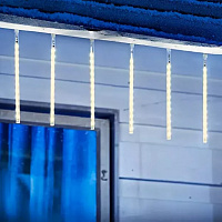 Гирлянда LED сосульки 18 см 6 шт (белая)