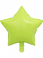 Повітряні кульки|Тематические шары|Універсальні|Куля фольгована 19" зірка макарун зелена