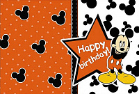 День Рождения|Микки и Минни Маус|Микки Маус|Плакат Микки Маус 120х75