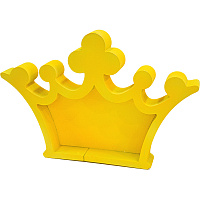 День Рождения|Тема Принцессы|Декор Корона желтая (пенобокс)