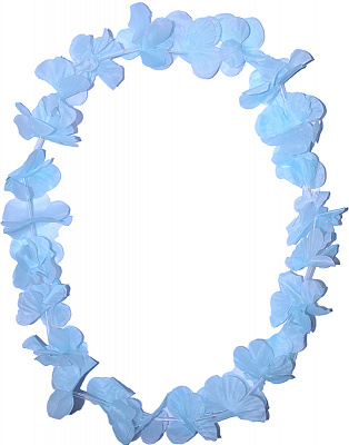 Леї гавайські економ (ніжно-блакитні)