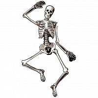 Тематичні вечірки|Скелеты и духи|Декорації|Банер Скелет 1,4 м