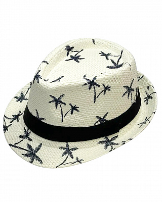 Шляпа Гаваи Пальмы белая