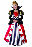 Товары для праздника|Детские карнавальные костюмы|Костюм Королева сердец  (детский, 130-140)