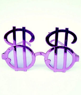 Очки Доллары (Фиолетовые)