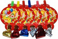 Дудки праздничные Клоун С Шарами