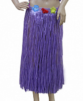 Тематические вечеринки|Гавайская вечеринка|Гавайские юбки. Гавайские шорты|Юбка гавайская 70 см (фиолетовая)