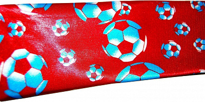 Галстук "футбольный мяч" (красный)