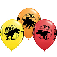 Воздушные шарики|Тематические шары|Детский День рождения|Воздушный шар Динозавр 28 см