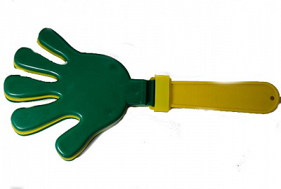 Трещотка рука (желто-зеленая)