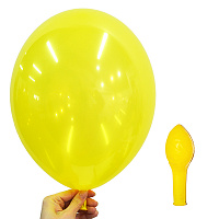 День Рождения|Тематика Губка Боб|Воздушный шар кристалл желтый 30см