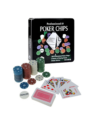 Покерный набор 100 с картами (коробка)