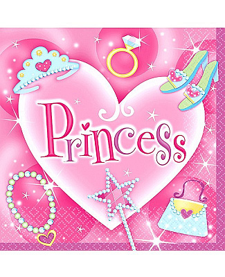 Серветки Принцеси серця 16 од