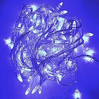 Гирлянда LED Синяя 100 с удлинителем Гирлянда LED Синяя 100 с удлинителем
