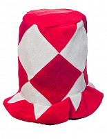 Праздники|Новогодние головные уборы|Шляпы и шапки|Цилиндр (бело-красный)