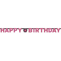 День Рождения|Happy Birthday|Гирлянда-буквы HB Звезда (розовая)