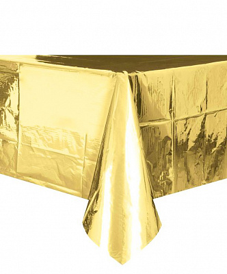 Скатертина фольгована золота 137х182 см 