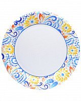 Тарілки Розпис (жовто-блакитні) 10 од.