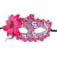 Маска Фиора кружева (малиновая) Маска Фиора кружева (малиновая)