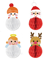 Декор подвесной Новогодние персонажи 3D