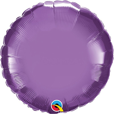 Шар фольга круг 18" Хром фиолетовый