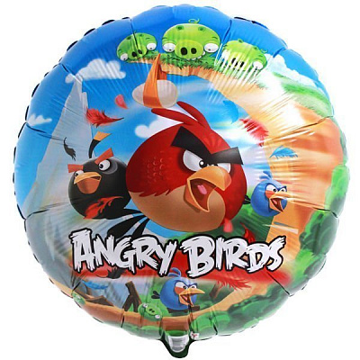 Шар фольгированый 18" Angry Birds "Hisaver" 