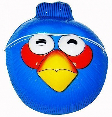 Маска детская angry bird (синий воробей)